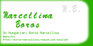 marcellina boros business card
